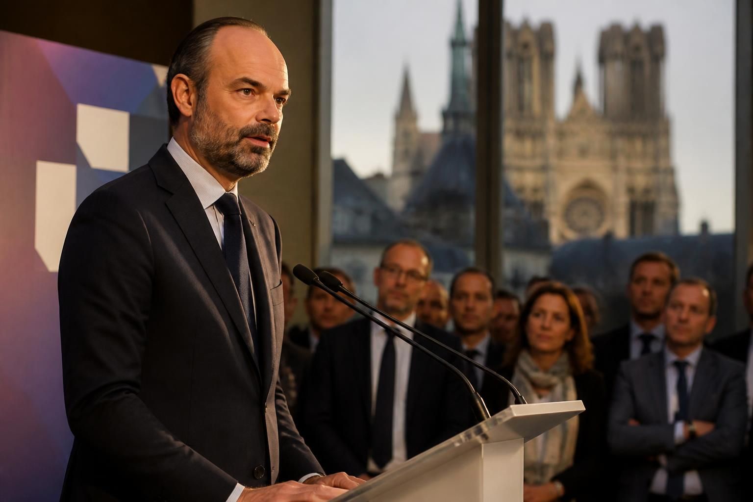 découvrez l'intervention marquante d'édouard philippe lors de son déplacement à reims devant les cadres du parti horizons, un moment clé rapporté par lcp.