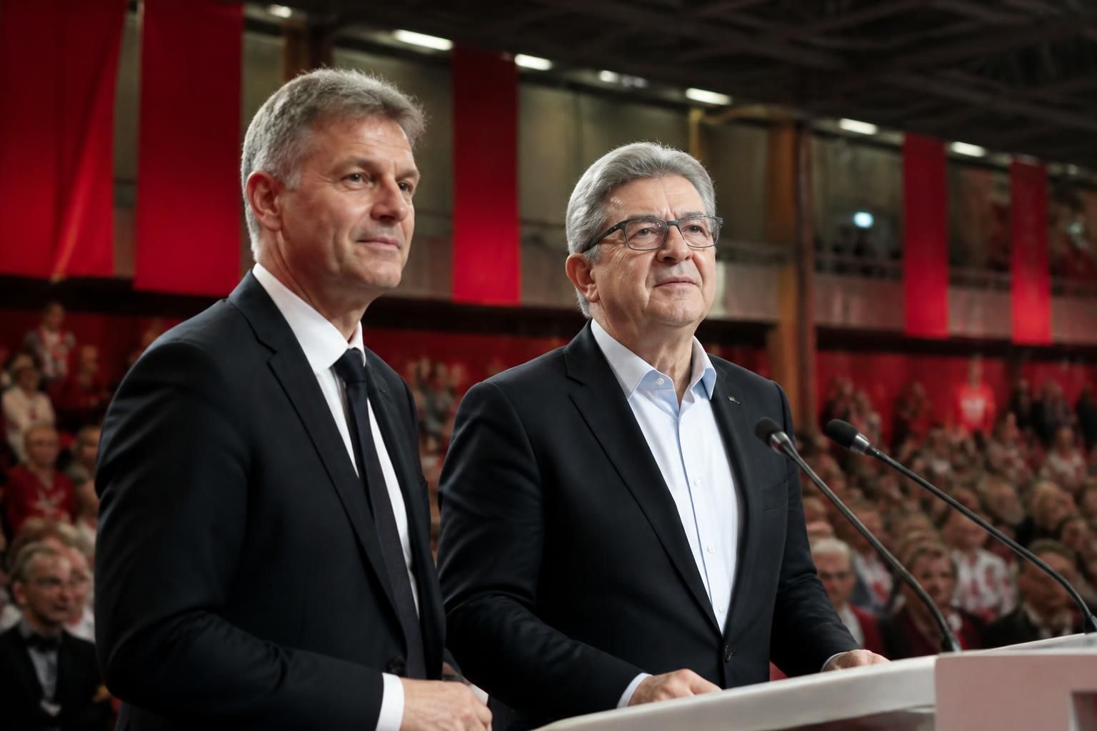 découvrez la réélection discrète de fabien roussel lors du 40e congrès du pcf à lille, ainsi que la conférence de presse finale avec jean-luc mélenchon, rapportées par europe 1 et afp.