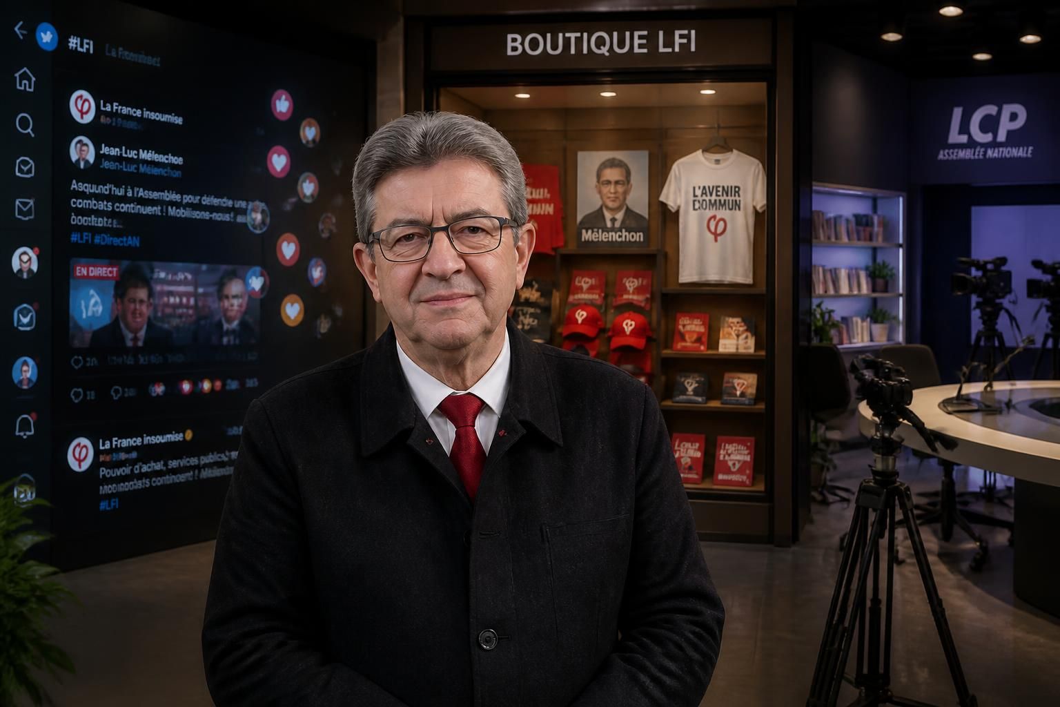 Jean-Luc Mélenchon : Découvrez le réseau social, la boutique en ligne de campagne LFI et le relais médiatique LCP explorez l'univers de jean-luc mélenchon avec le réseau social dédié, la boutique en ligne officielle de campagne lfi, et suivez toute l'actualité via le relais médiatique lcp.