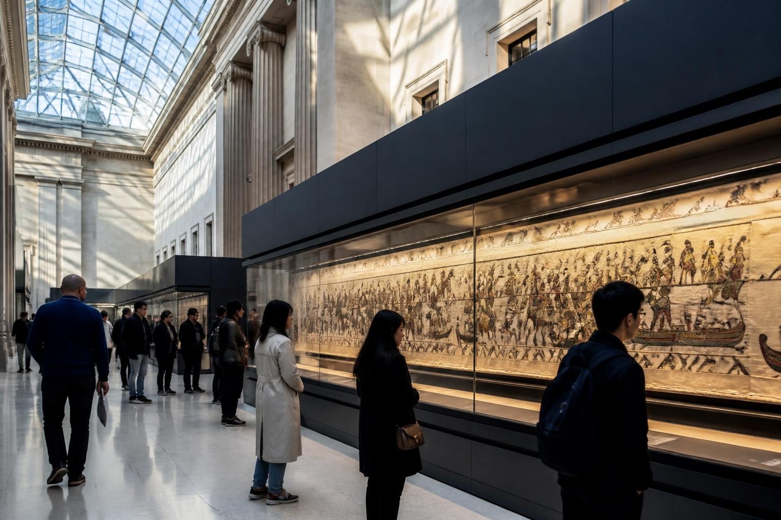 découvrez l'exposition unique de la tapisserie de bayeux au british museum de londres, une immersion historique à ne pas manquer pour les passionnés d'art et d'histoire.