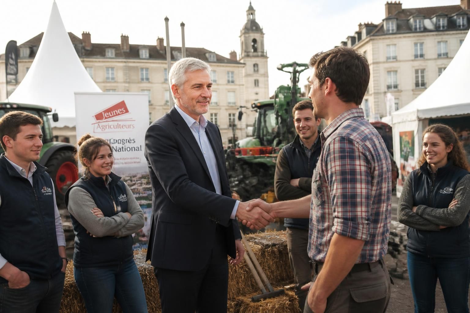 Laurent Wauquiez en visite au Congrès des Jeunes Agriculteurs à Bourg-en-Bresse (Ain découvrez la visite de laurent wauquiez au congrès des jeunes agriculteurs à bourg-en-bresse dans l'ain, un événement clé pour l'agriculture locale et les jeunes exploitants.