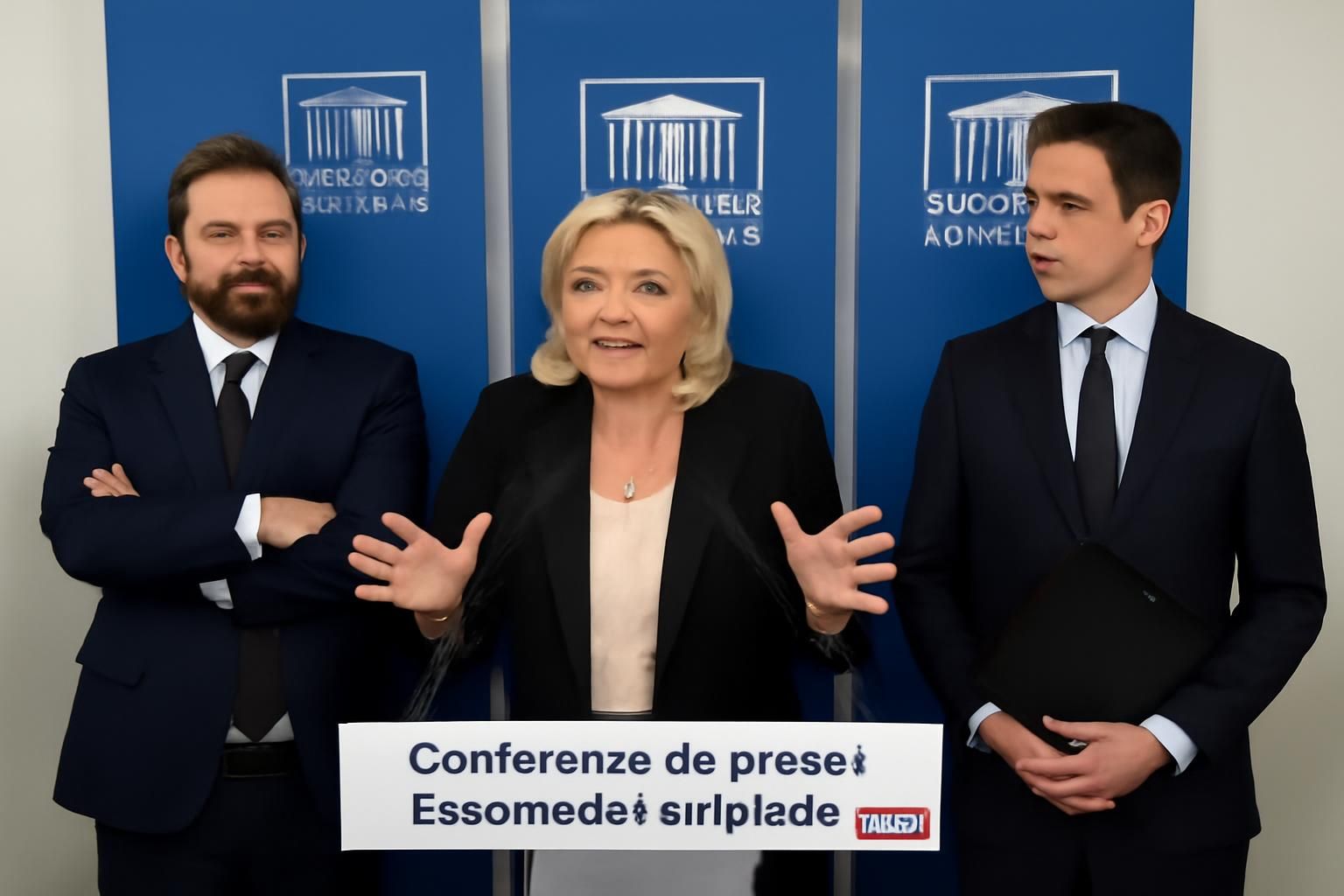 suivez la conférence de presse de marine le pen à l'assemblée nationale et découvrez un dossier complet avec les députés jean-philippe tanguy et thomas ménagé, en couverture exclusive par public sénat.
