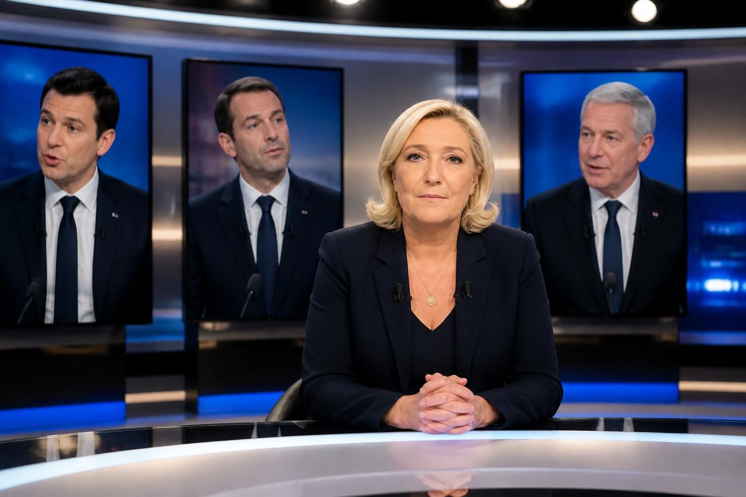 marine le pen en vedette : trois cadres du rassemblement national répondent simultanément sur rtl, franceinfo et france 2, révélant les réactions et analyses dans l'express via orange.