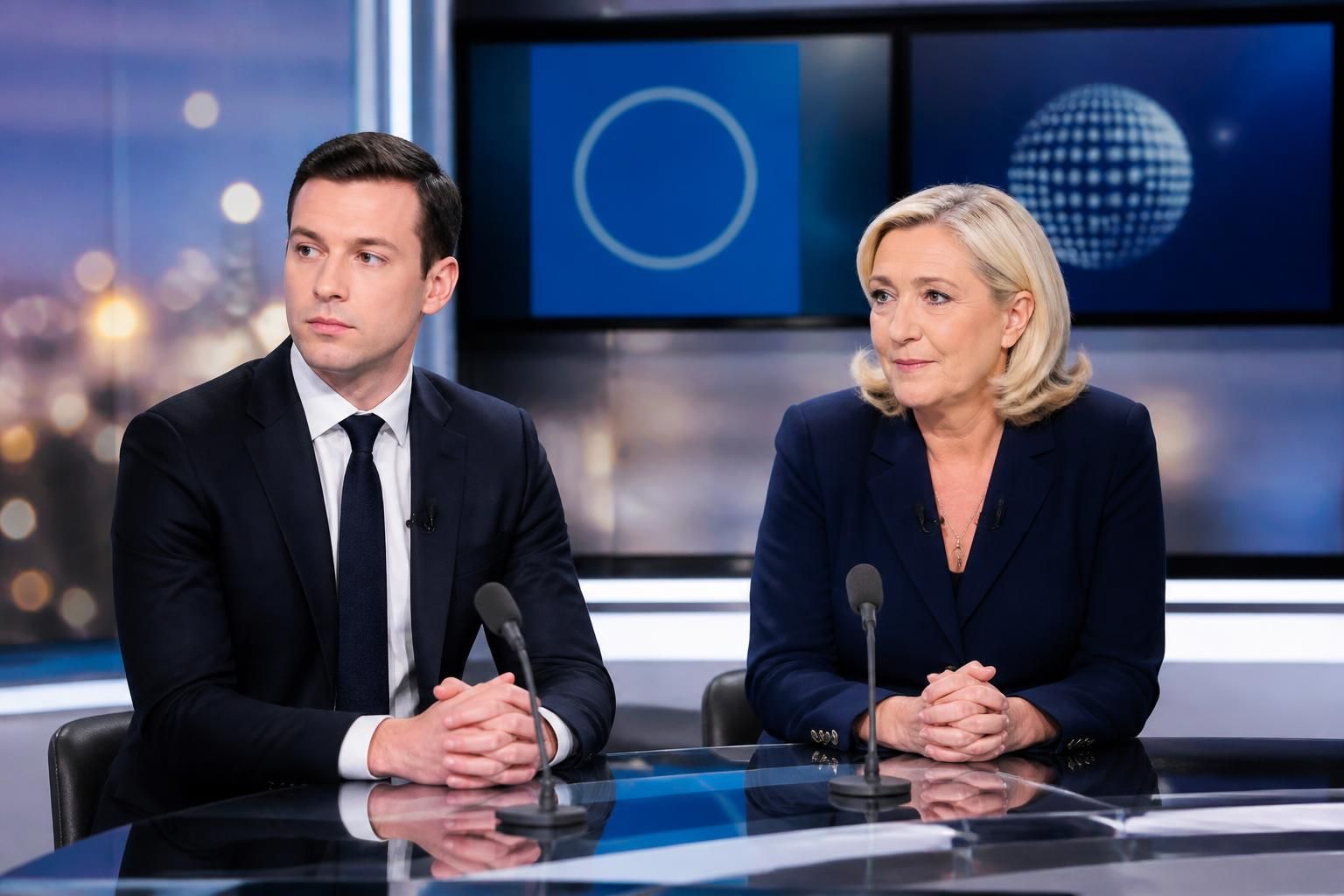 suivez marine le pen et jordan bardella en direct sur le plateau du journal de 20h de tf1, avec une couverture relayée par euronews et l'afp pour une analyse complète de leurs déclarations.