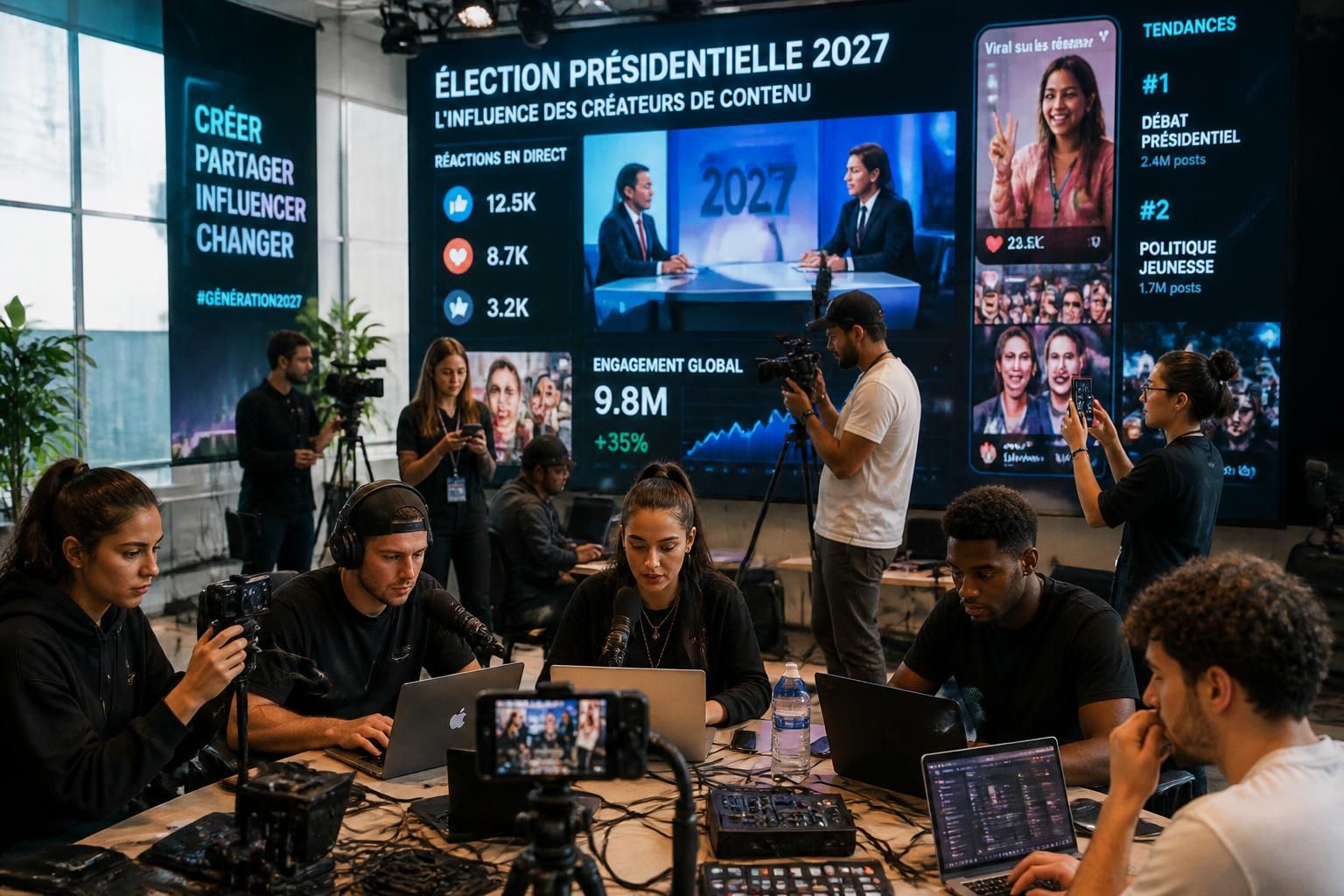 découvrez comment les créateurs de contenu en ligne jouent un rôle de plus en plus important dans la campagne présidentielle de 2027, influençant les débats et les opinions des électeurs.