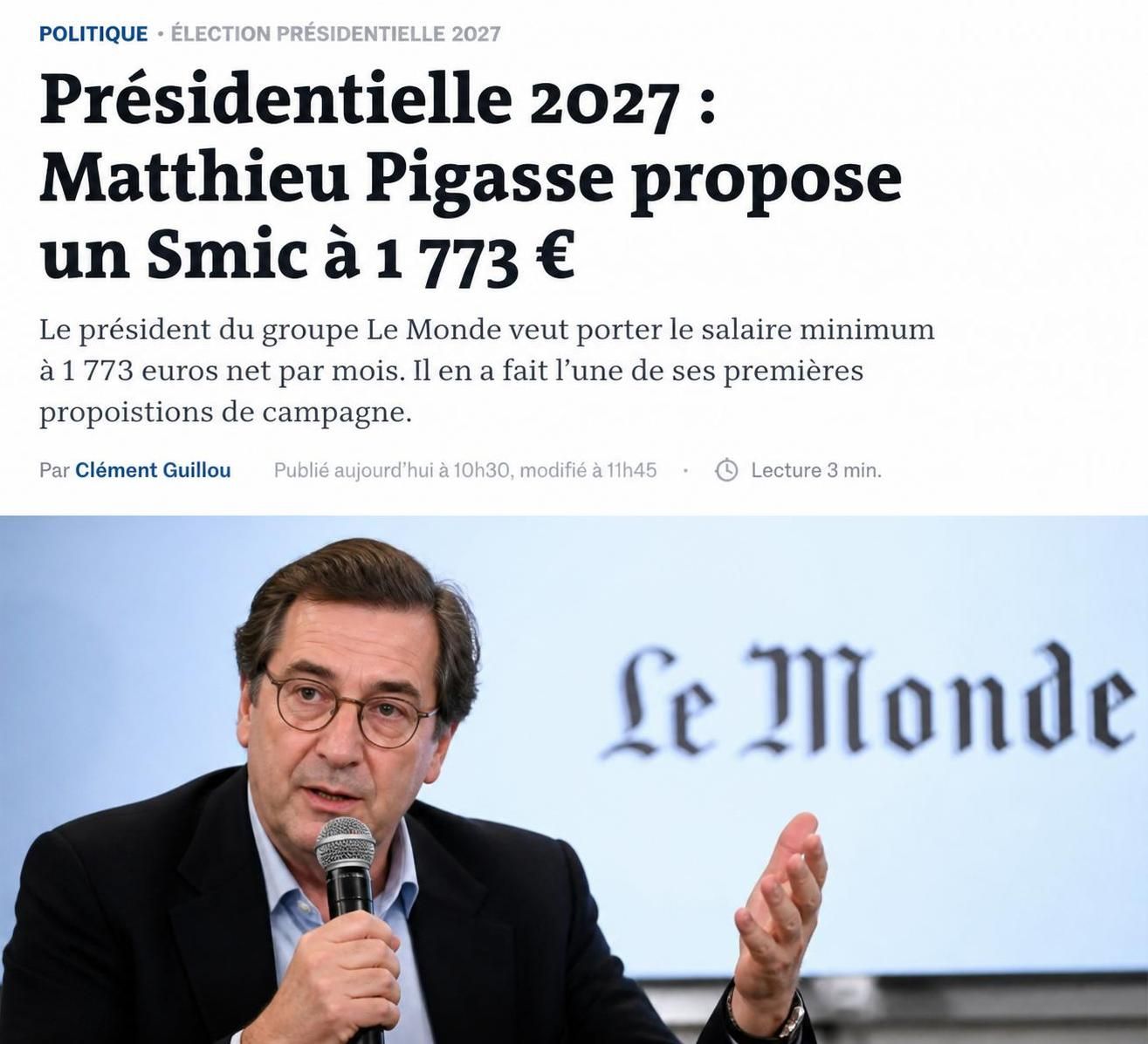 Présidentielle 2027 : Matthieu Pigasse propose un Smic à 1 773 euros, une police de proximité renforcée et un engagement pour le nucléaire, prêt à incarner « une gauche radicale de gouvernement »