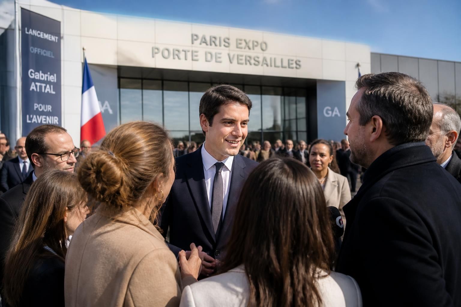 découvrez le lancement officiel de gabriel attal à la porte de versailles, paris, un événement marquant pour une nouvelle étape politique.
