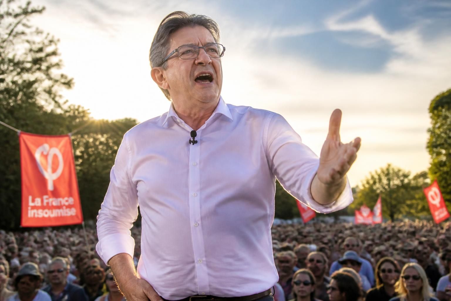 Jean-Luc Mélenchon : Discours de clôture vibrant lors des Amphis, université d’été de La France insoumise à Châteauneuf-sur-Isère jean-luc mélenchon prononce un discours de clôture passionné aux amphis, l'université d'été de la france insoumise à châteauneuf-sur-isère, mobilisant les militants pour l'avenir.