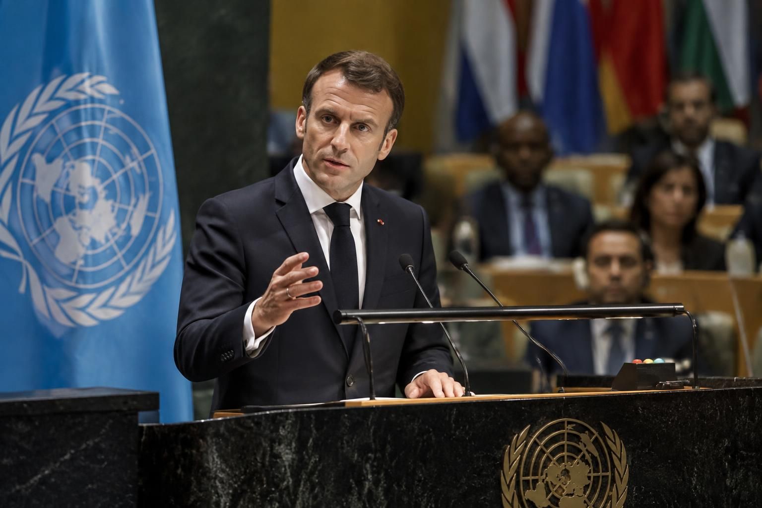À New York, Emmanuel Macron conclut son discours par un vibrant appel à défendre l’ONU à new york, emmanuel macron conclut son discours devant l’onu par un vibrant appel à défendre l’institution et le multilatéralisme face aux défis mondiaux.