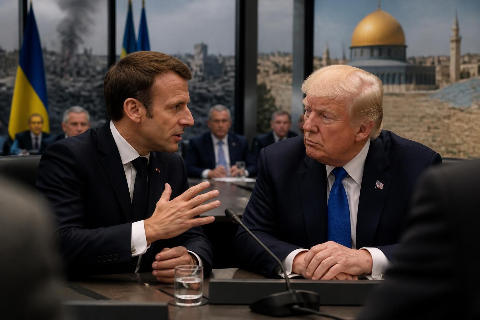découvrez les enjeux de la guerre en ukraine et des tensions au moyen-orient alors que macron prépare un échange franc avec trump lors de l'assemblée générale de l'onu.