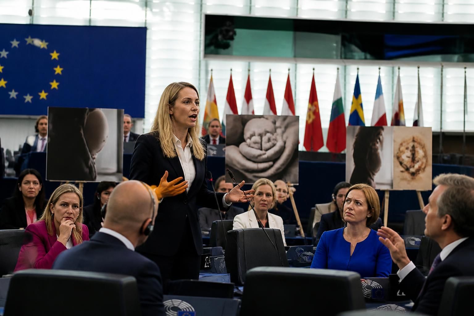 Marion Maréchal déclenche la controverse au Parlement européen avec une exposition anti-avortement : entre malaise et révélations marion maréchal suscite un vif débat au parlement européen avec une exposition anti-avortement, provoquant malaise et révélations au cœur de l'institution.