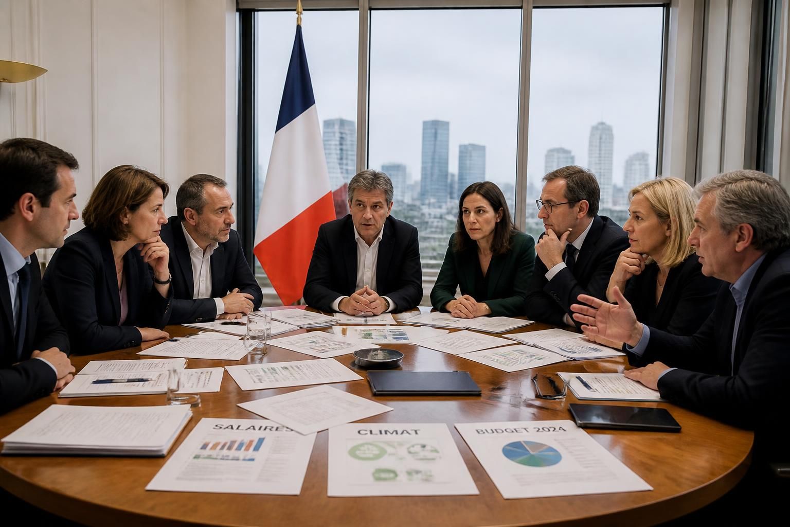 analyse des positions communes de la gauche sur les salaires, le climat et le budget, malgré leurs divisions avant la présidentielle 2027.