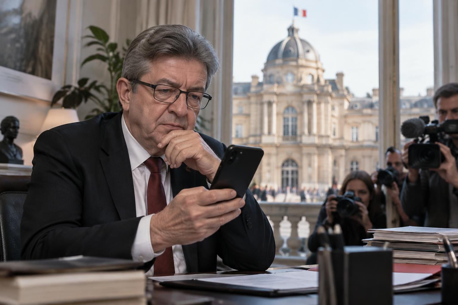 à l’occasion des élections sénatoriales, jean-luc mélenchon publie un message sur x, relayé par l’afp.