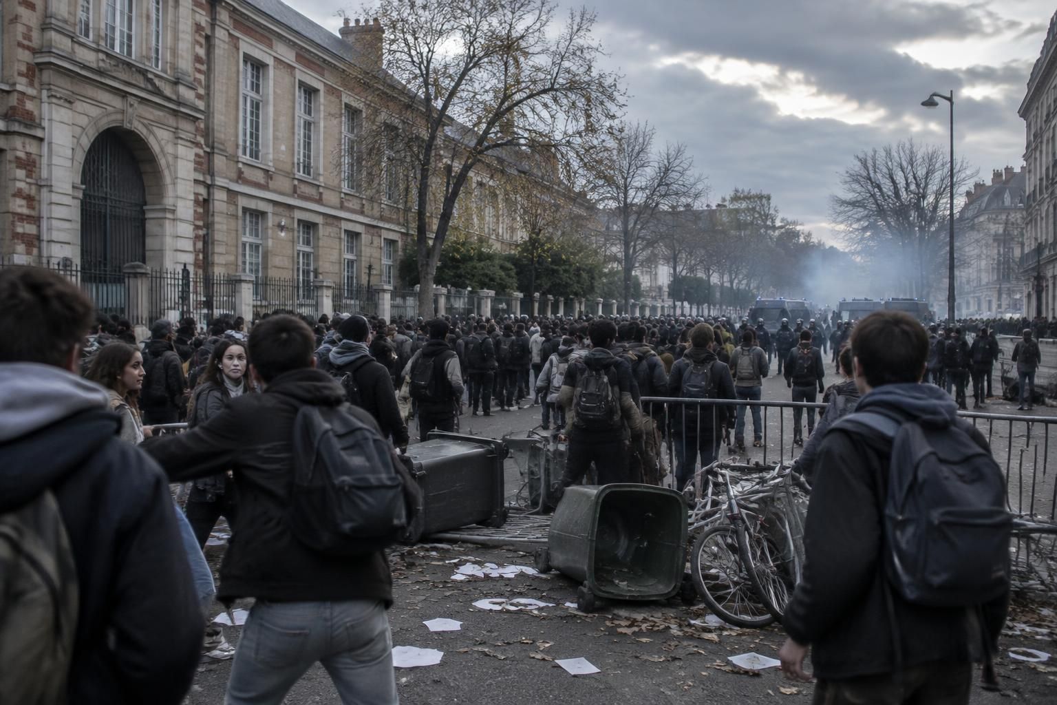 des premiers blocages de lycées à une mobilisation d’ampleur nationale, retour sur les événements qui ont fait basculer le mouvement dans la crise.