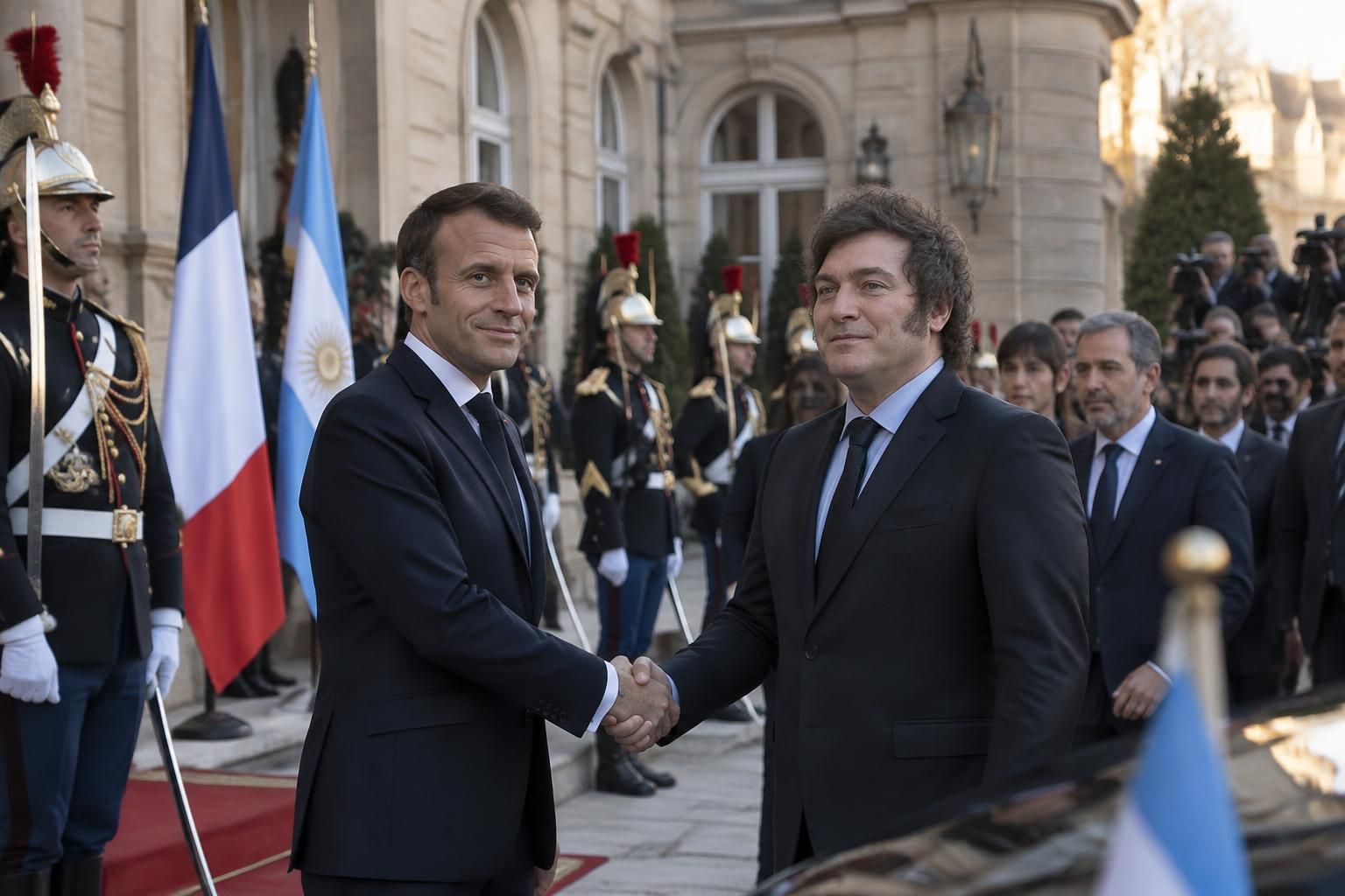 javier milei est reçu à paris par emmanuel macron. décryptage des enjeux politiques et diplomatiques de ce rapprochement avec l’extrême droite argentine.